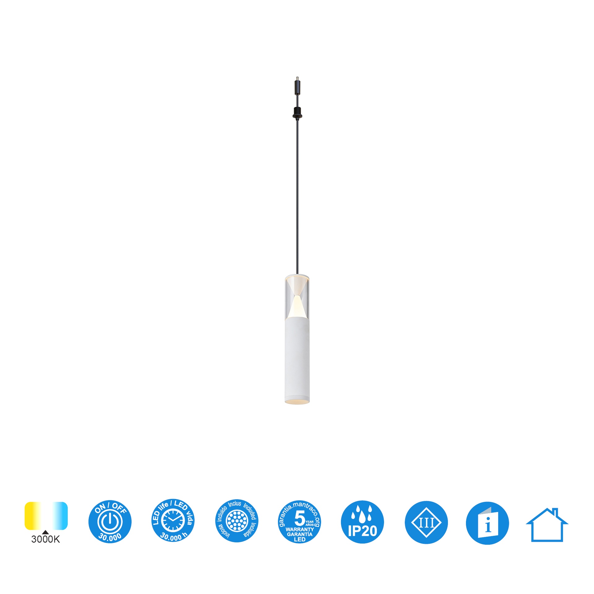MODULAR LIGHT * LAMPADARIO SPARK BIANCO