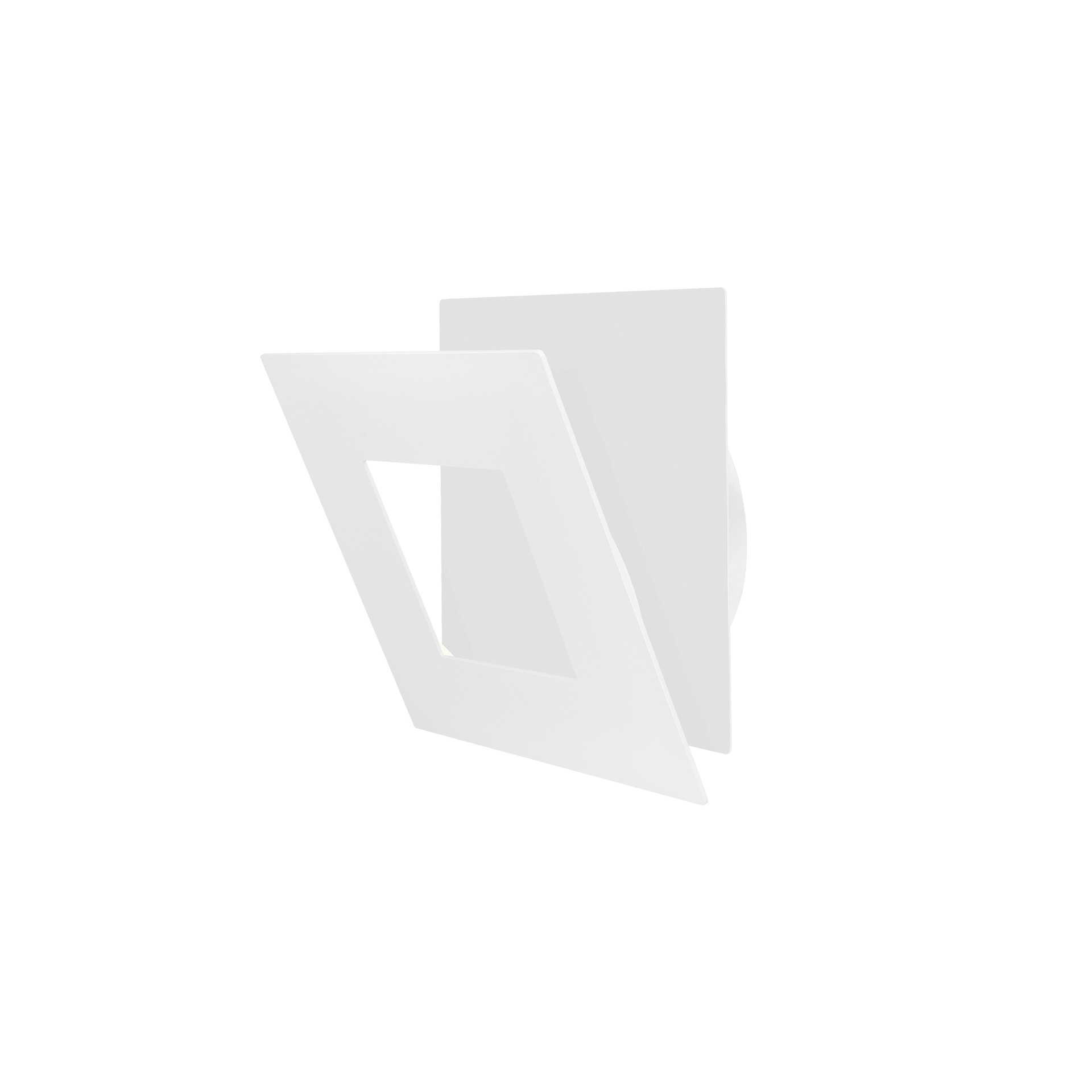 DALIA * SQUARE WALL LAMP 18W - WHITE + WHITE