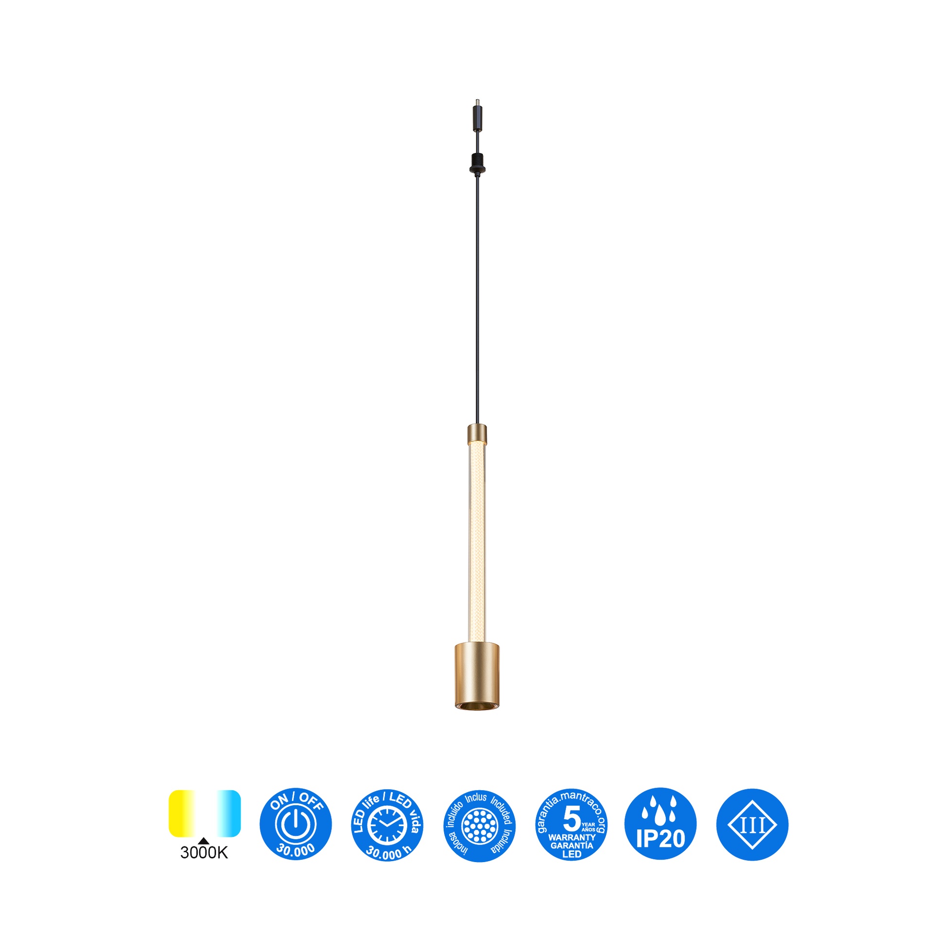MODULAR LIGHT * LAMPADARIO FUGAZ ORO