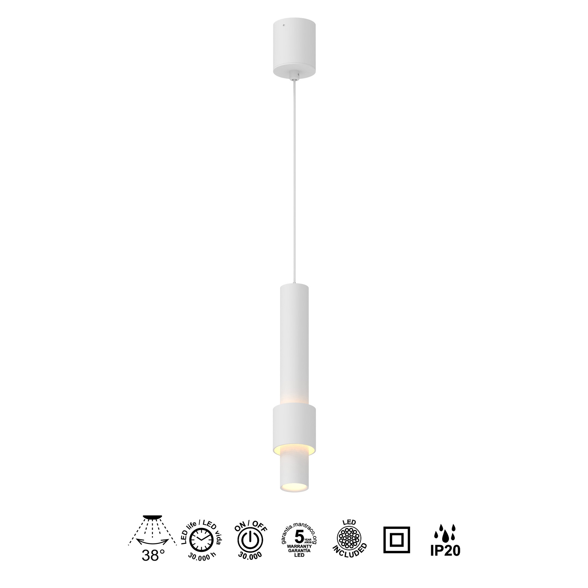 Clifton · Luminaires de plafond · Blanc