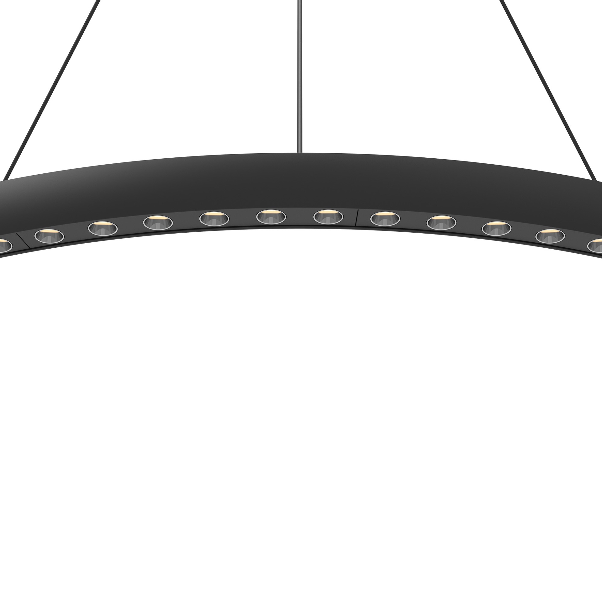 RIUMAR * LED PENDANT 60+20W D.92CM 3000K BLACK