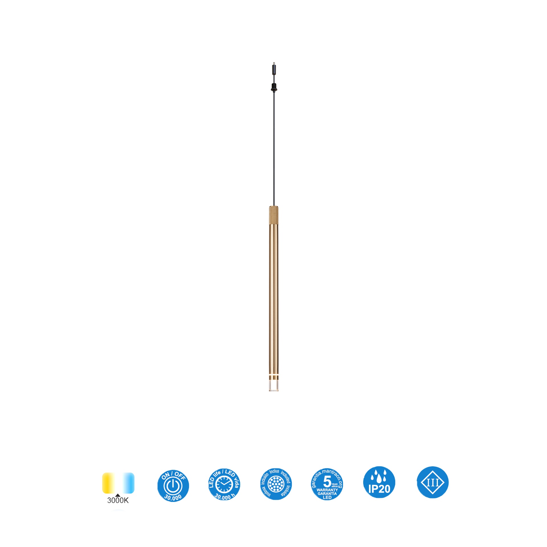 MODULAR LIGHT * PENDANT MOANA BRASS GOLD