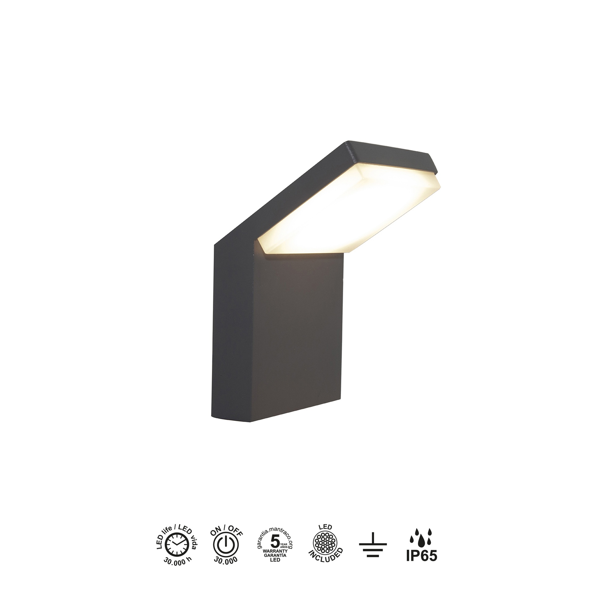 Alpine · Luminarias de pared · Gris Oscuro