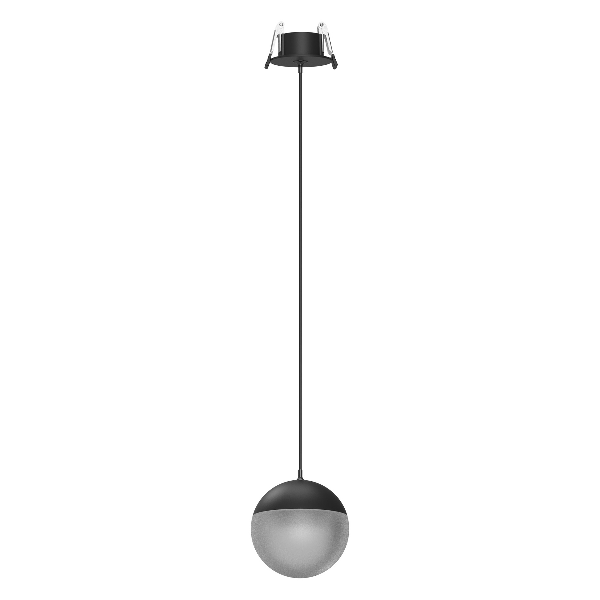 KILDA * SOSPESO LED 10W 3000K INCASSATO NERO