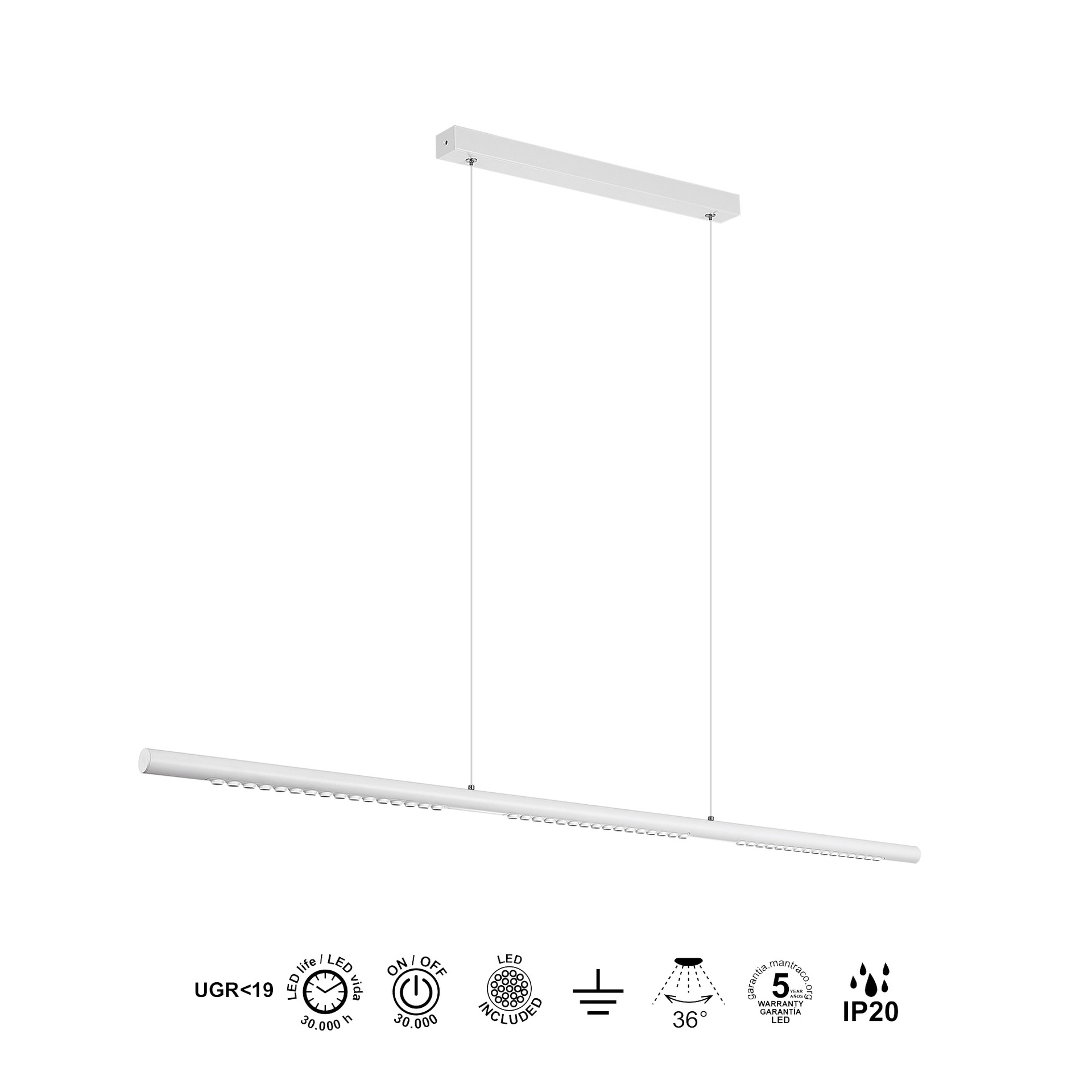 MECA * LAMPADARIO LINEALE 28W 4000K BIANCA