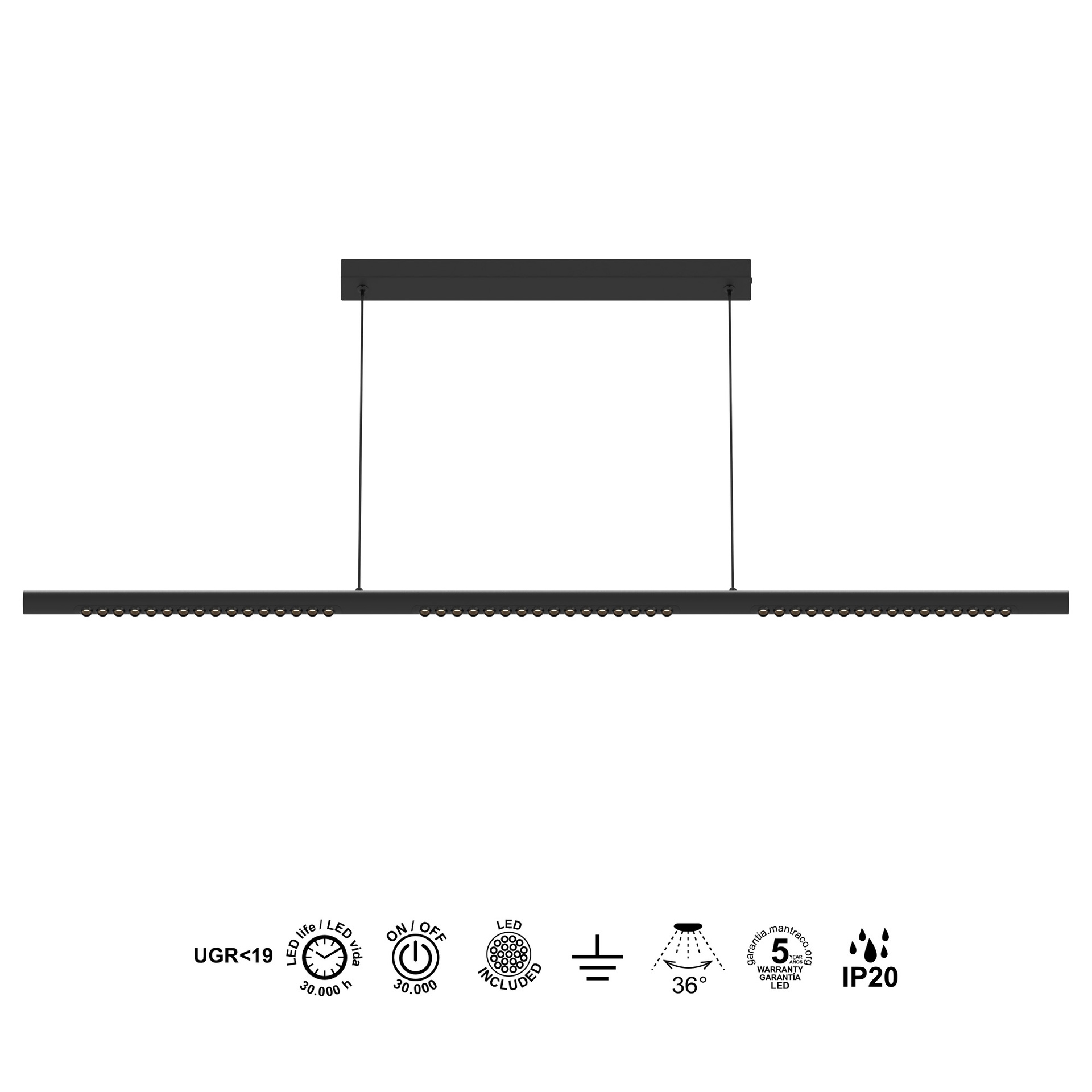 Meca · Lampade da soffitto · Nero