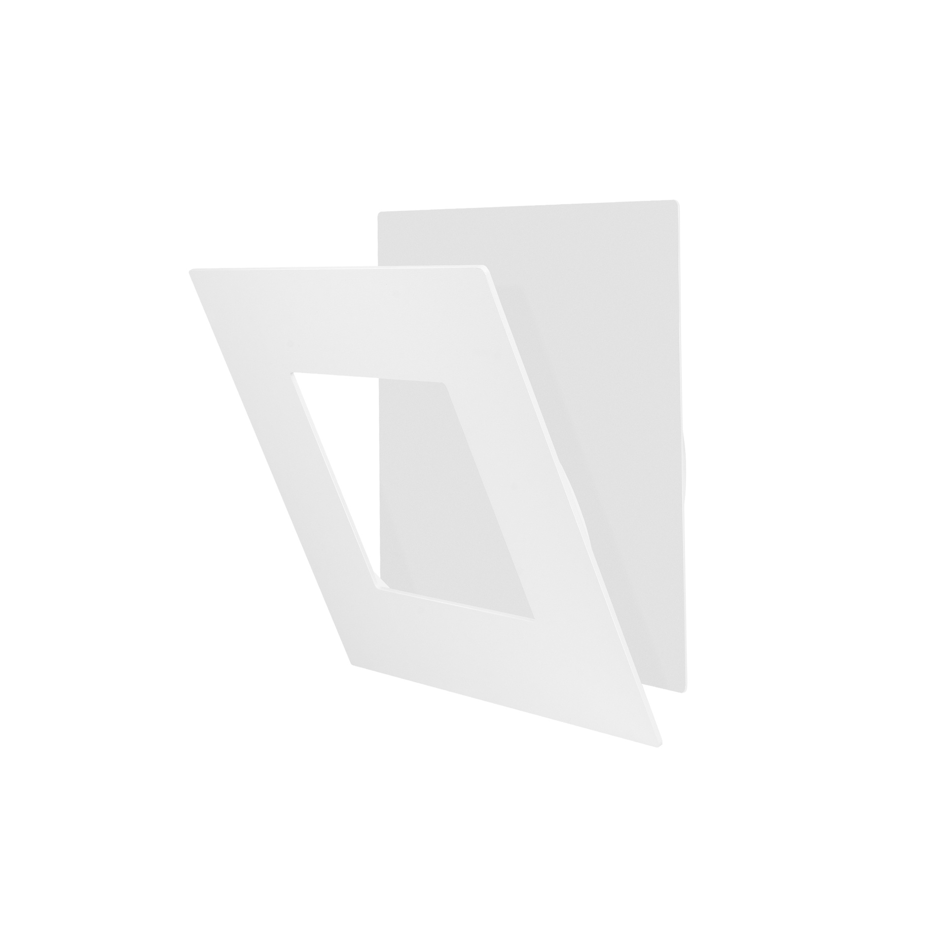 DALIA * SQUARE WALL LAMP 24W - WHITE + WHITE