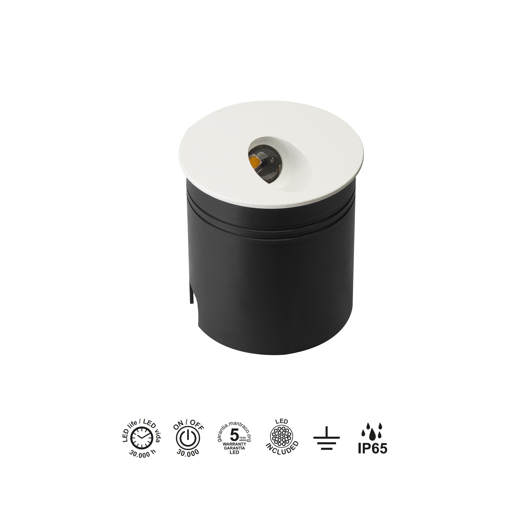 ASPEN * SEGNALATORE RottoNDO 3W 3000K BIANCO