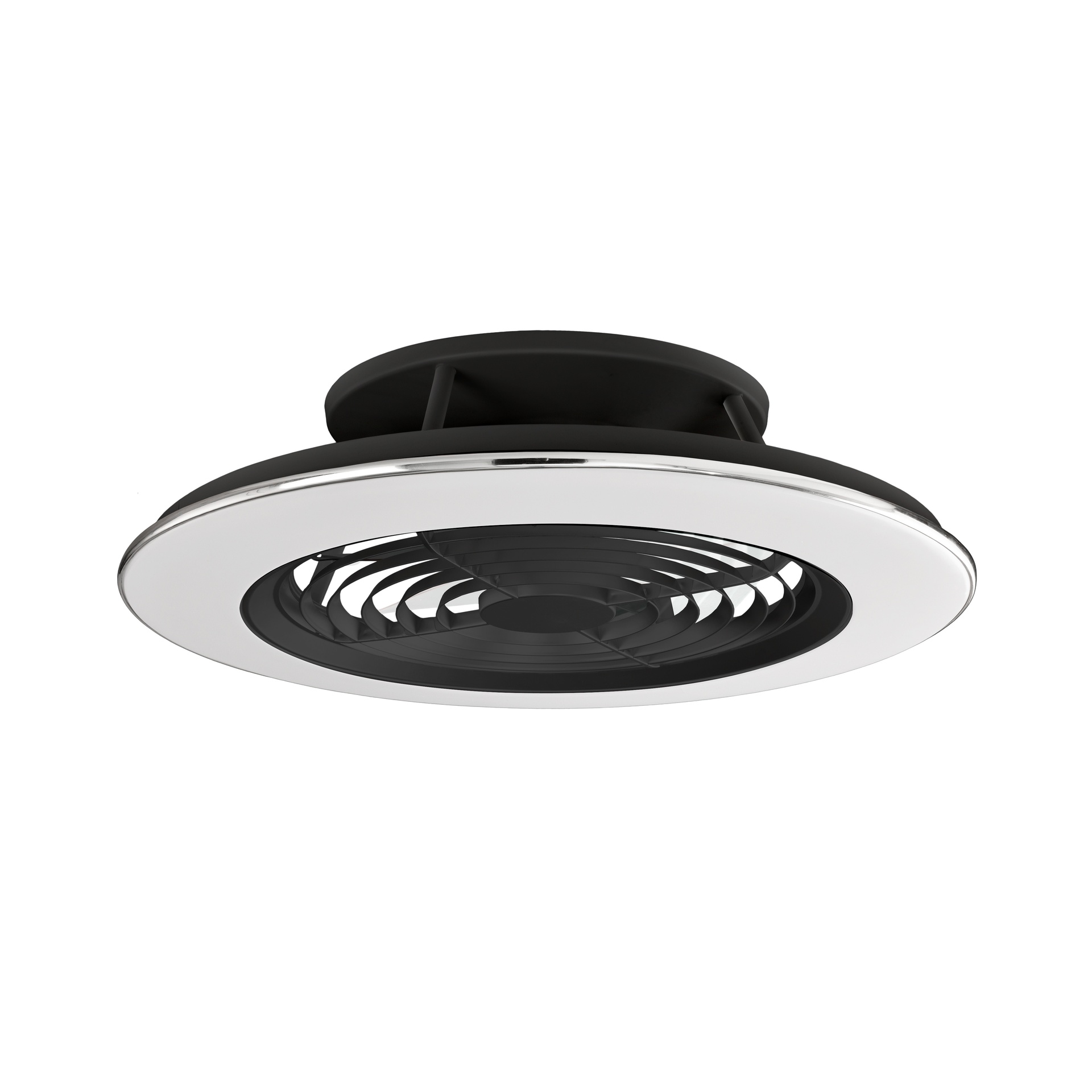 ALISIO XL * VENTILATORE NERO LED CON TELECOMANDO