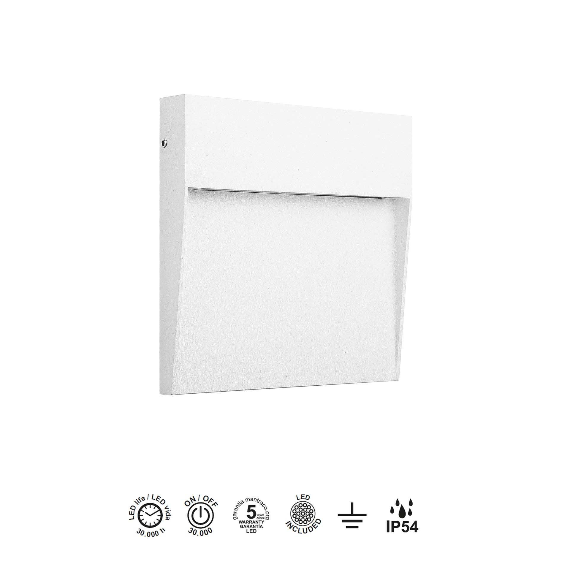 BAKER * STEP LIGHT  (SQUARE)  3W 3000K WHITE