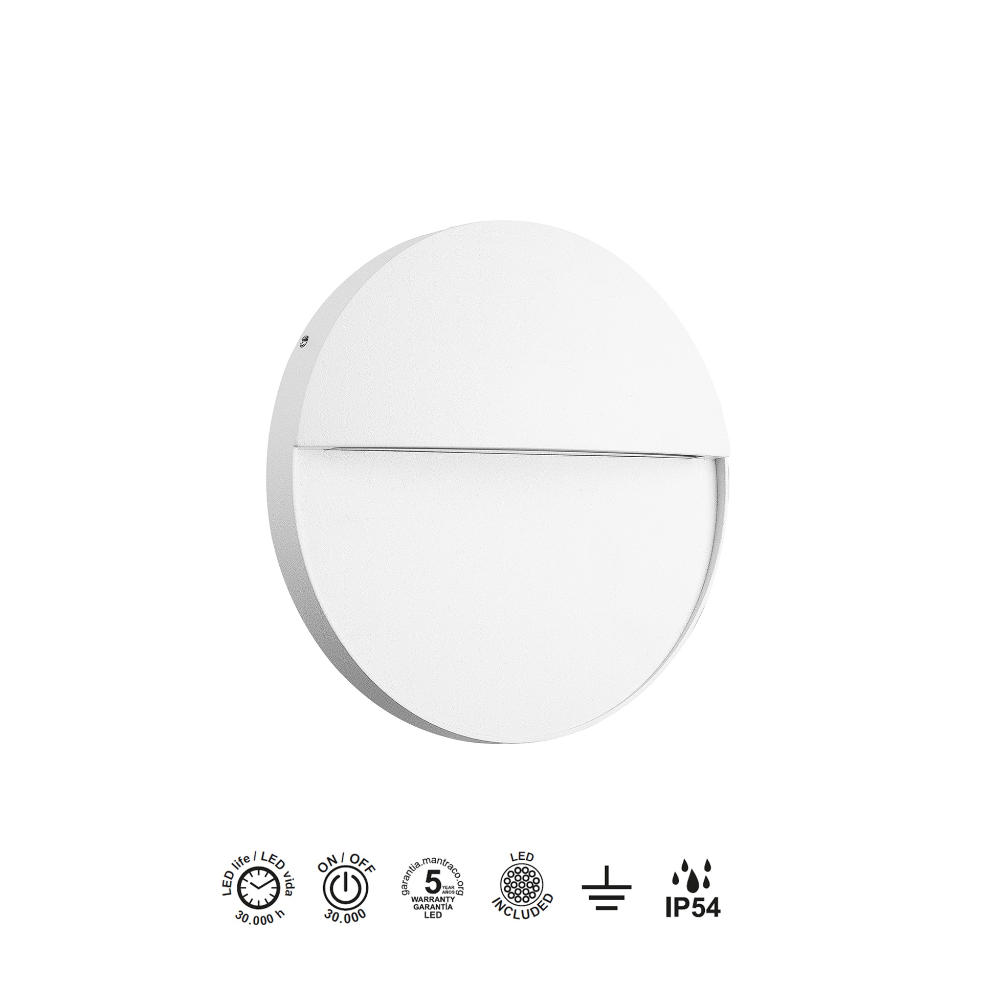 BAKER * STEP LIGHT  (ROUND)  6W 3000K WHITE