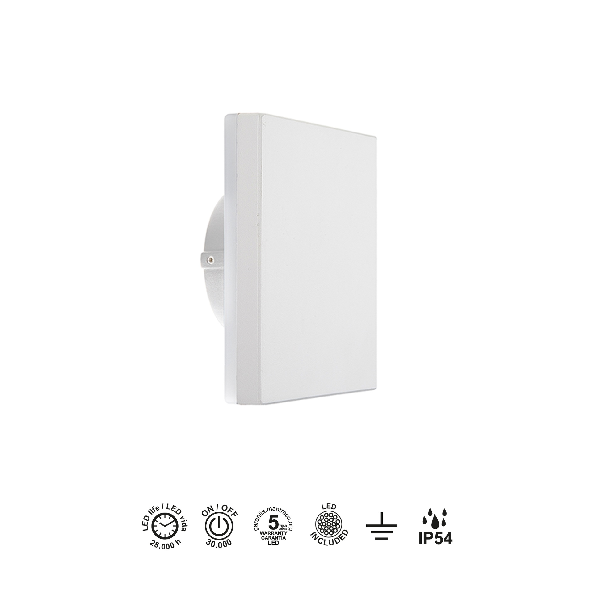 Bora · Luminarias de pared · Blanco