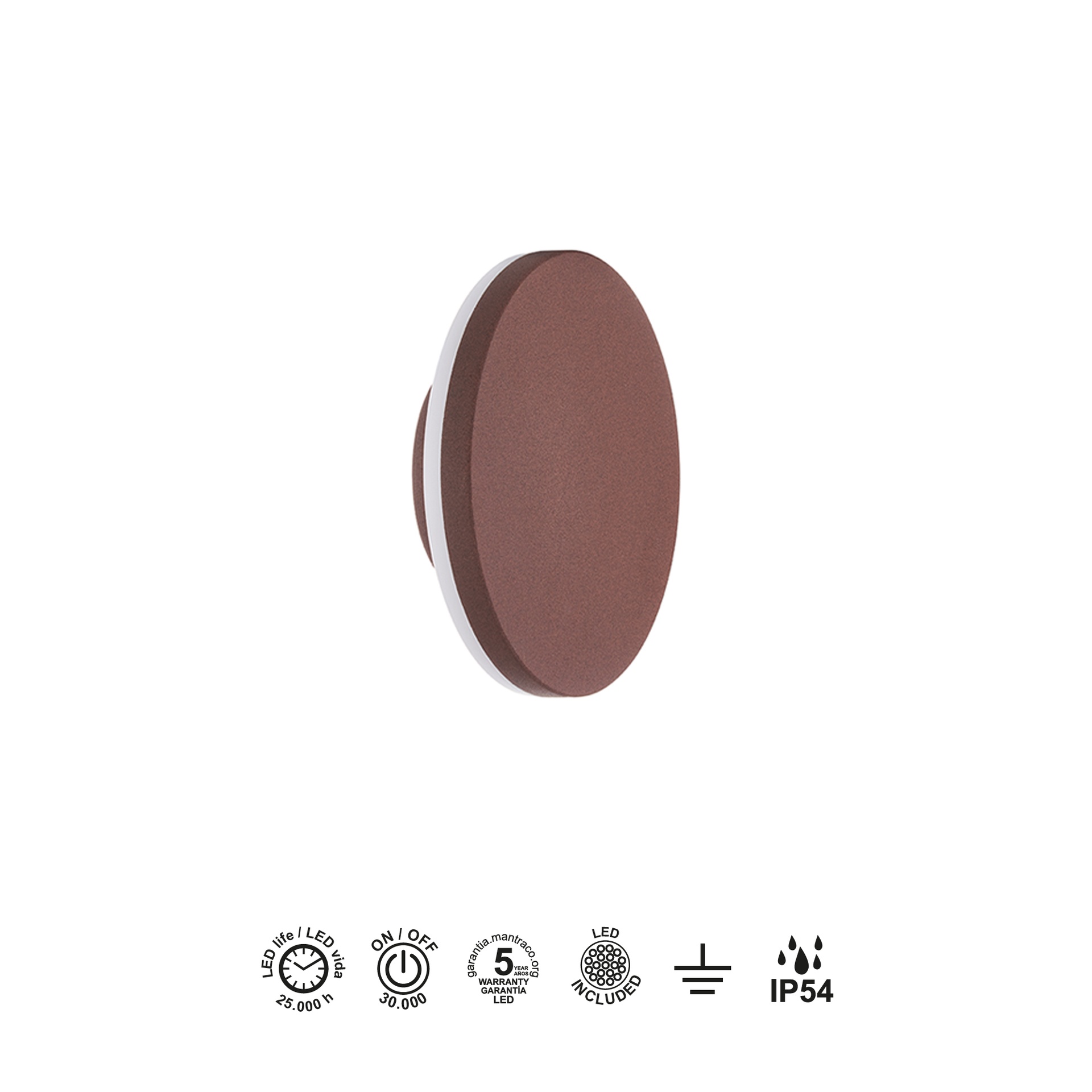 Bora · Luminarias de pared · Corten