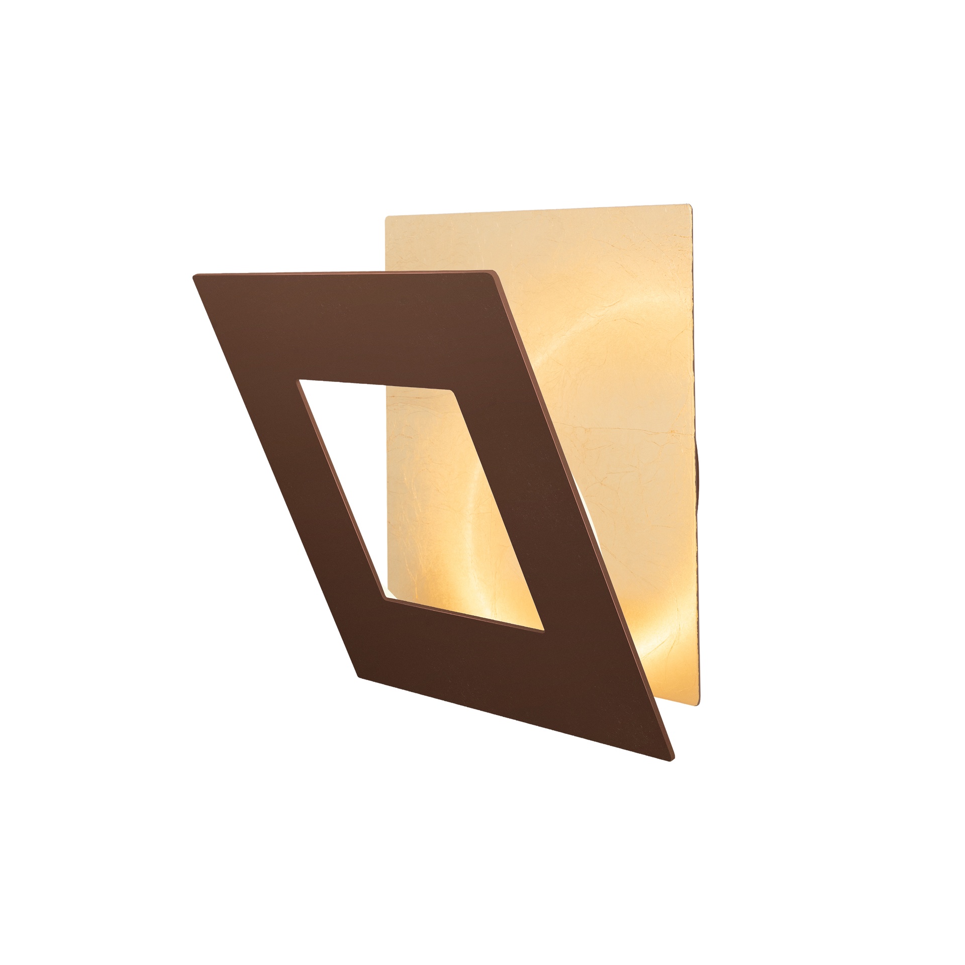 DALIA * APPLIQUE QUADRATO 24W - ORO + CORTEN