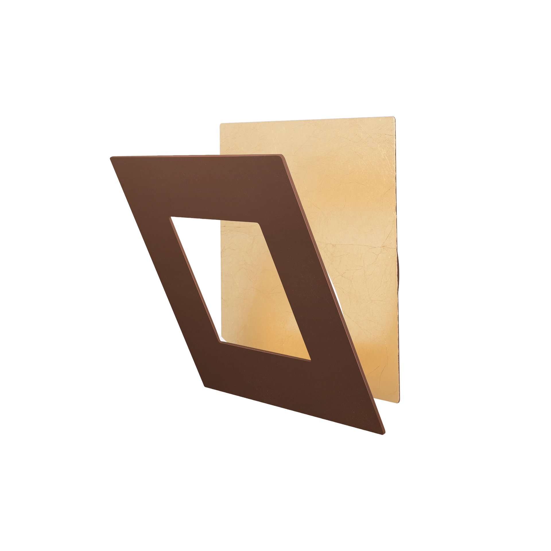DALIA * APPLIQUE QUADRATO 24W - ORO + CORTEN