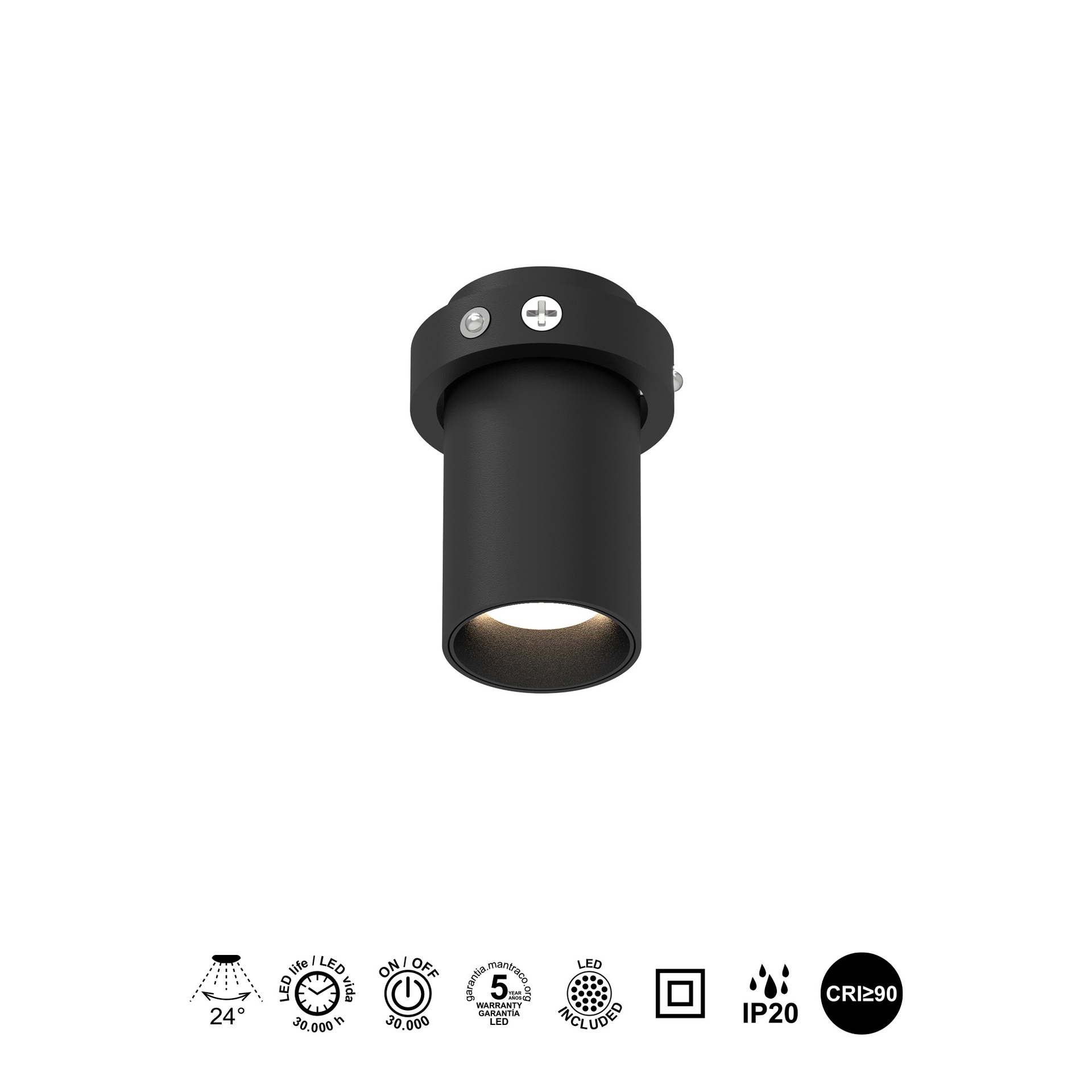 TRIMASI * LED SPOT 5W 3000K BLACK