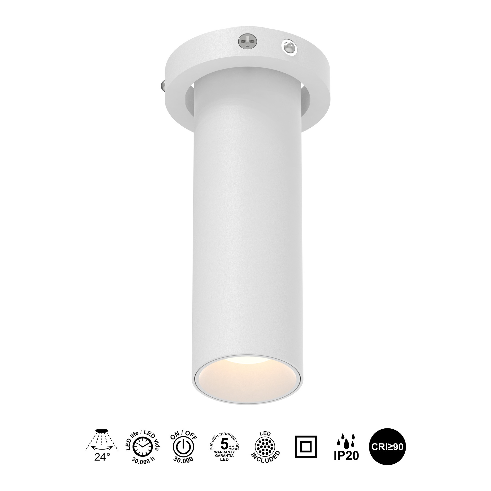 TRIMASI * LED SPOT L 7W 3000K WHITE