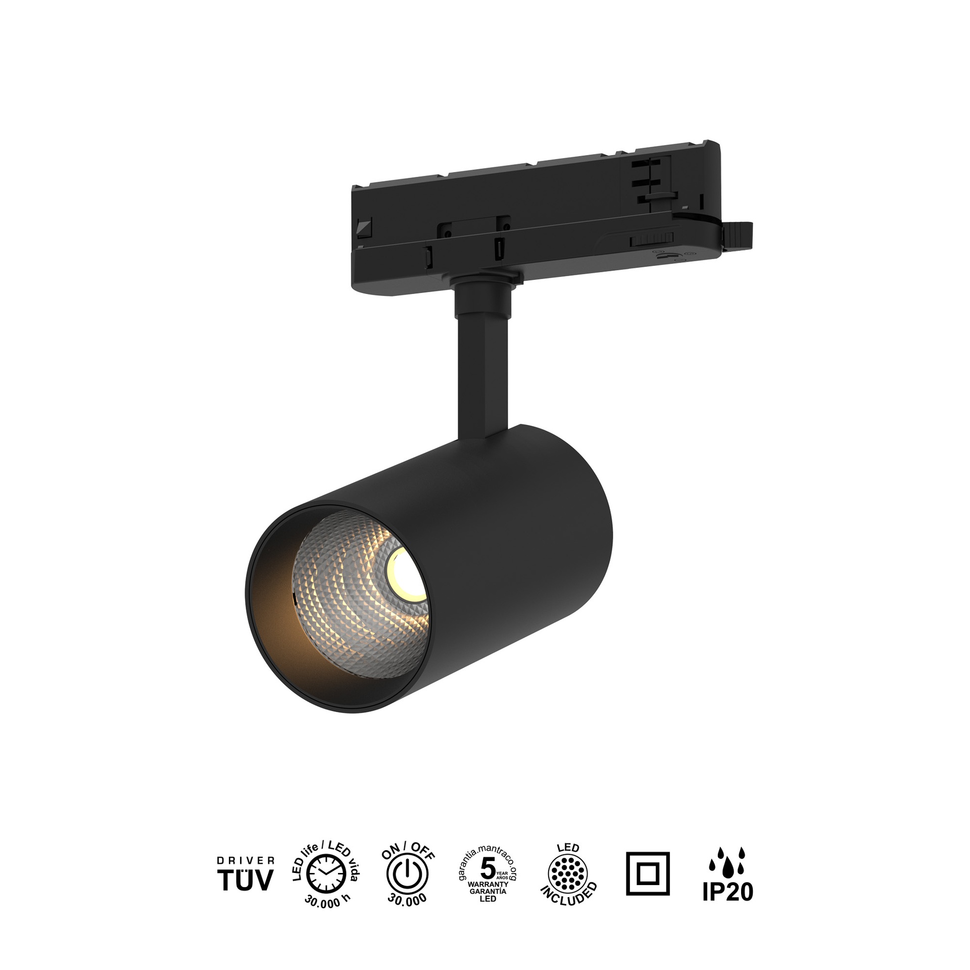 FIJI * RAIL SPOT 30W 4000K BLACK