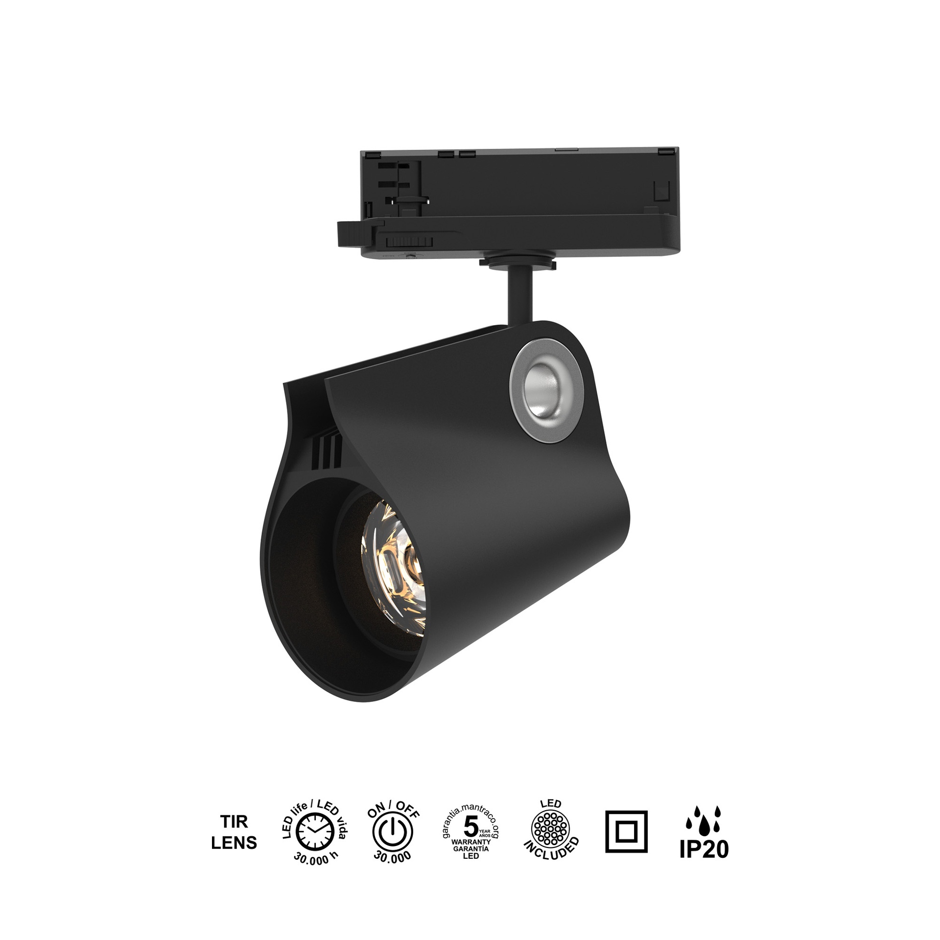 IPSILON * FARETTO BINARIO 35W 4000K NERO