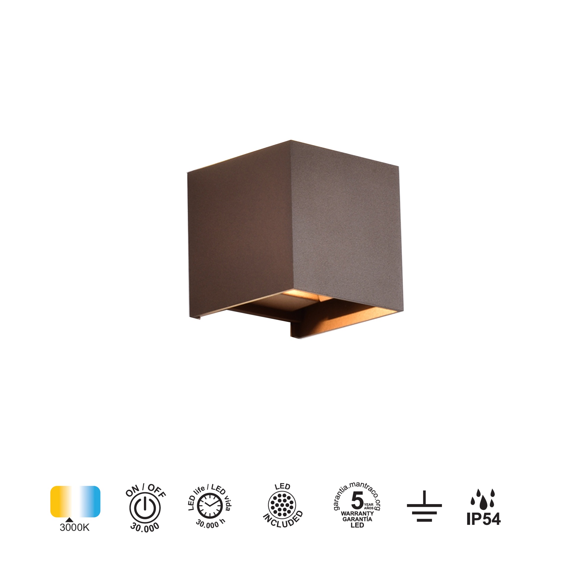 Davos · Luminarias de pared · Corten