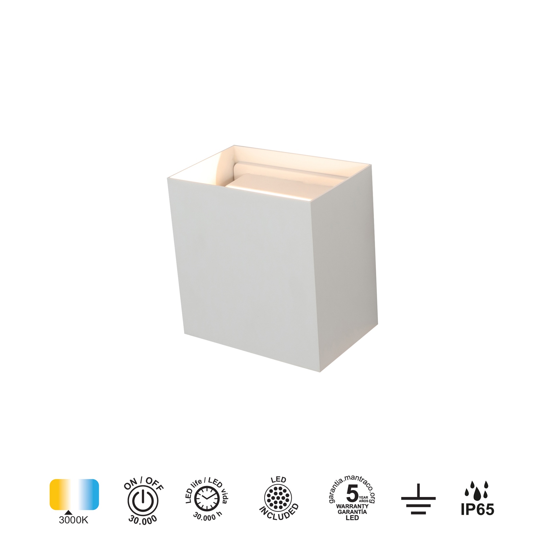 Davos · Luminarias de pared · Arena Blanco