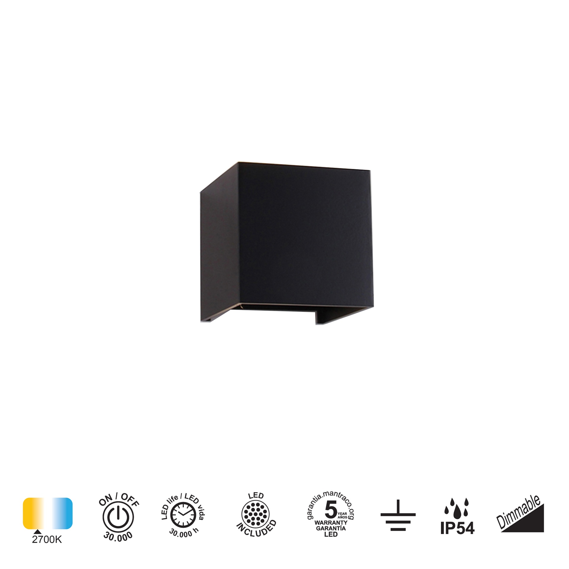 Davos · Apliques · Black