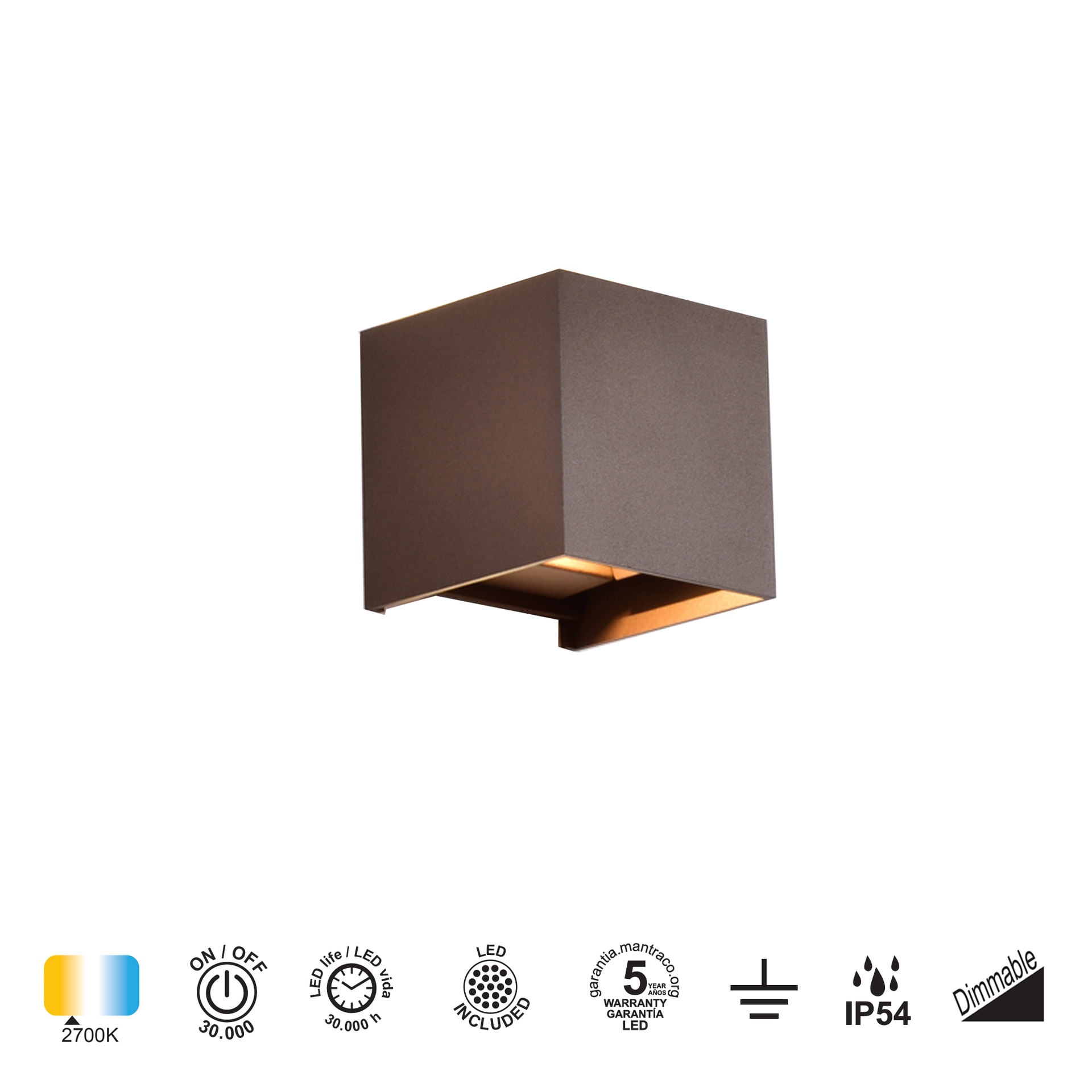 Davos · Luminarias de pared · Corten