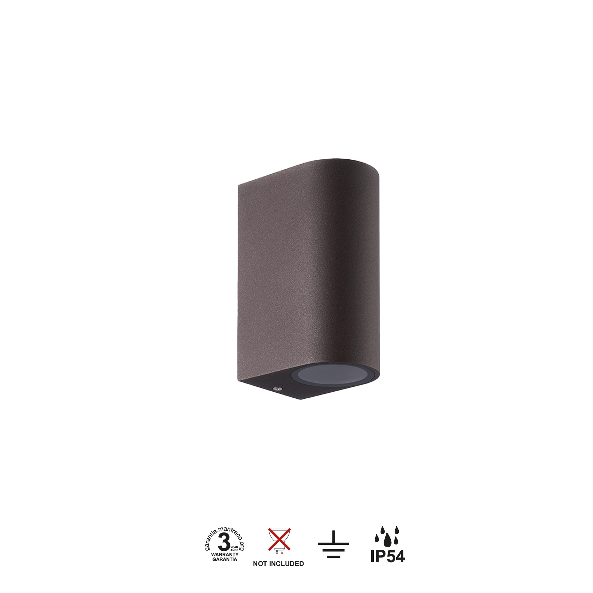 KANDANCHU * APPLIQUE ESTERNO 2L*GU10 CORTEN