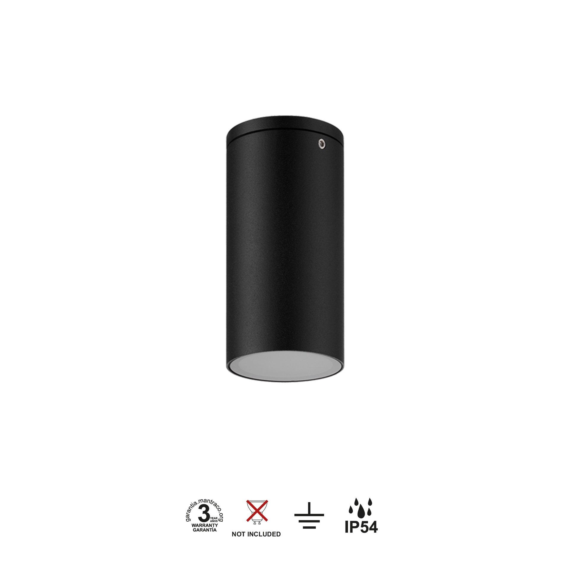 KANDANCHU * SPORT SURFACE IP54 1L*GU10  BLACK
