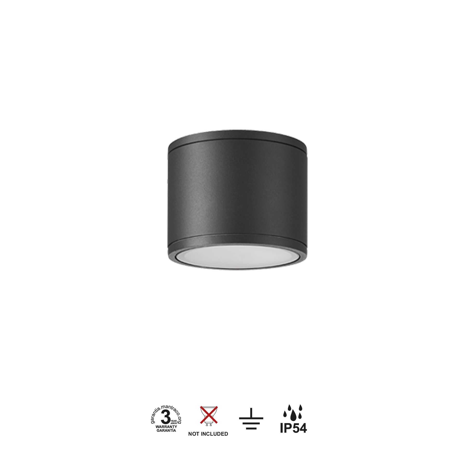 Kandanchu · Luminarias de techo · Gris Oscuro