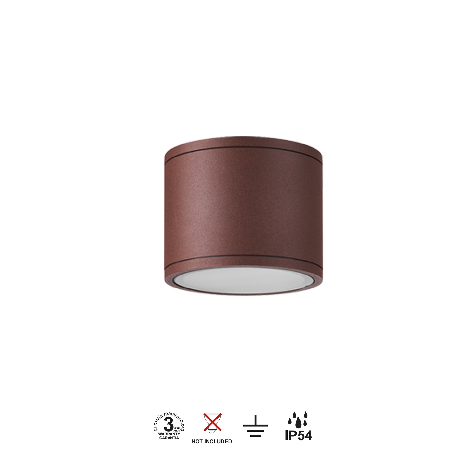 KANDANCHU * FARETTO SUPERFICIE IP54 1L*GU10 CORTEN