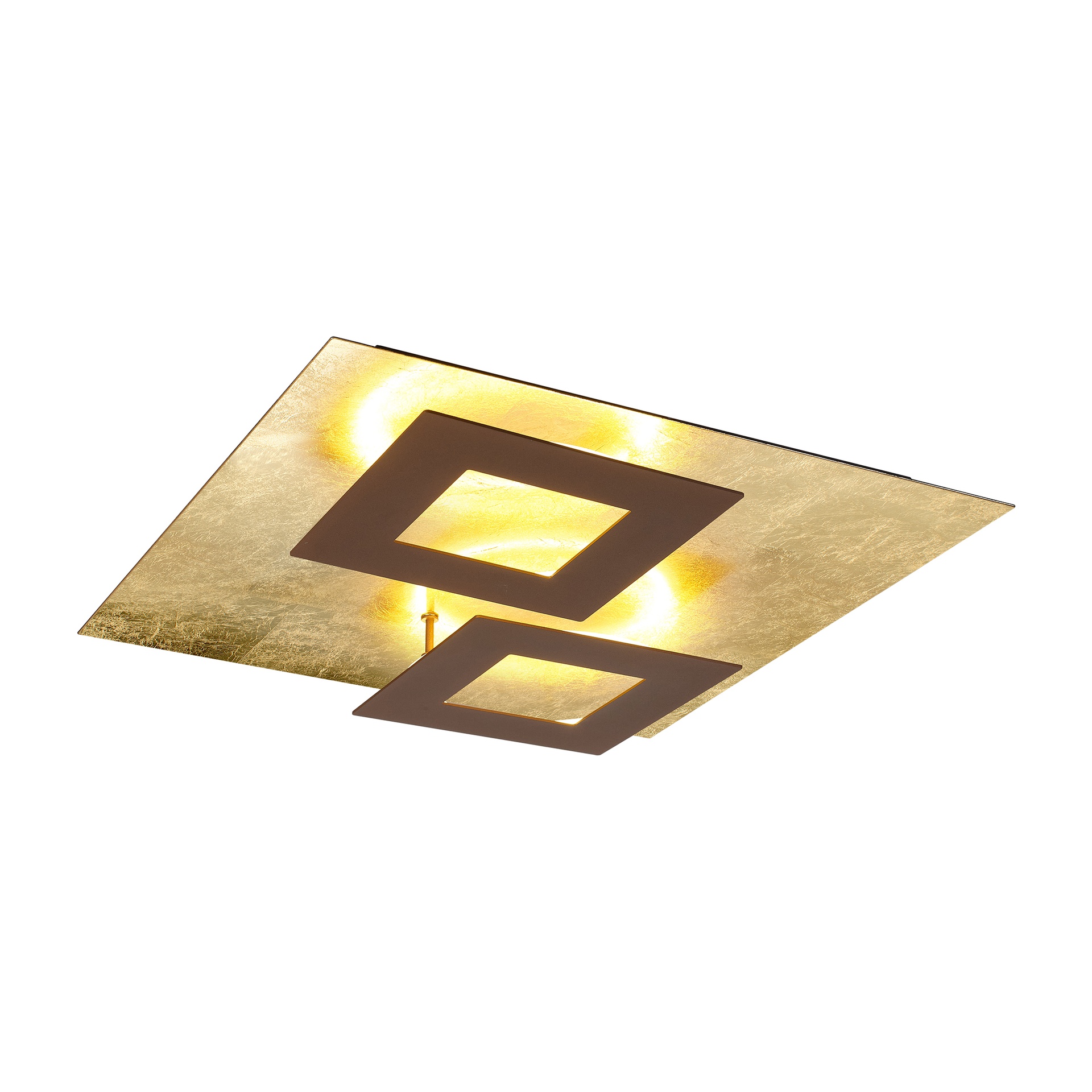 DALIA * SQUARE CEILING 24W+24W - GOLD + CORTEN