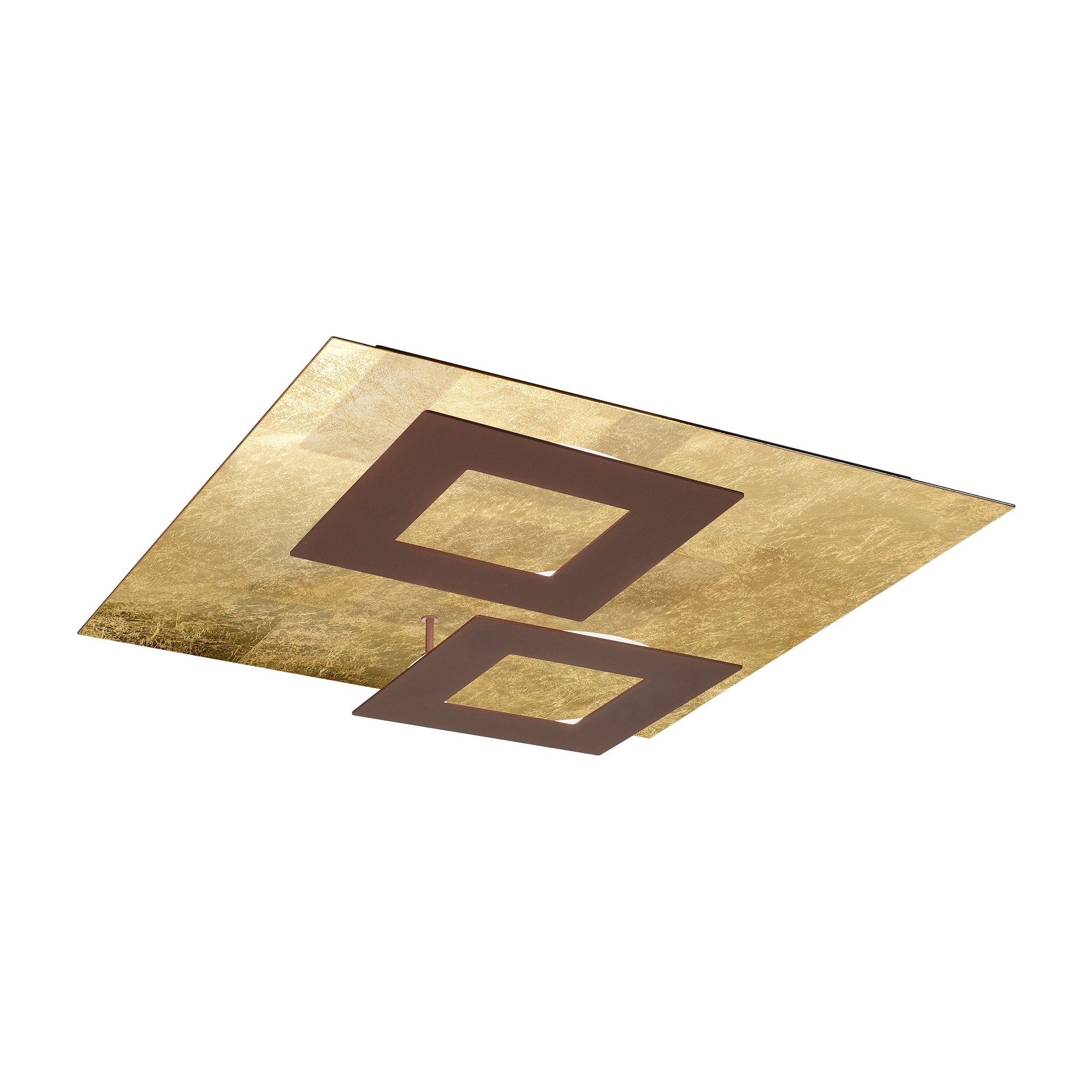 DALIA * SQUARE CEILING 24W+24W - GOLD + CORTEN