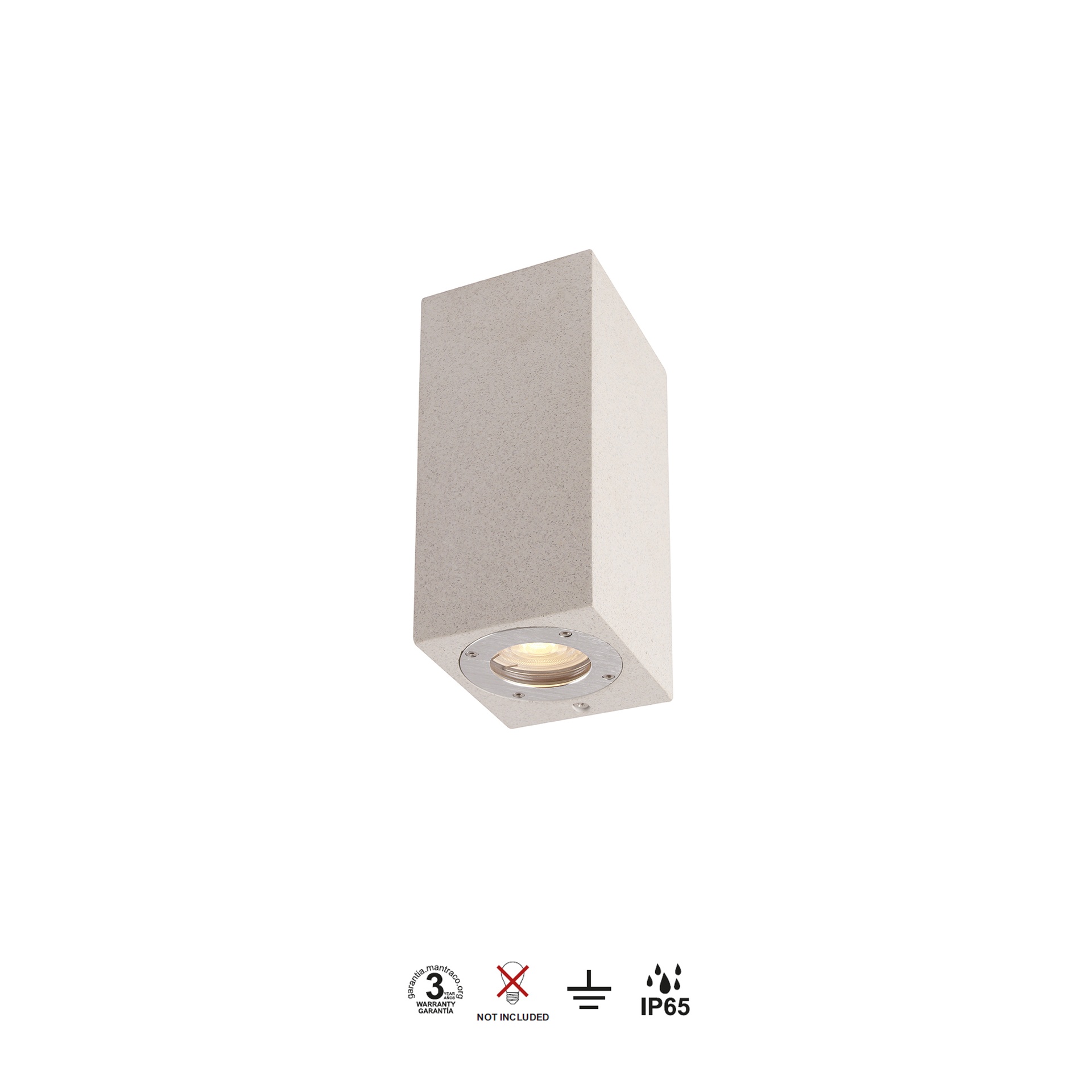 LEVI * EXTERIOR WALL LAMP WHITE IP65 2L*GU10