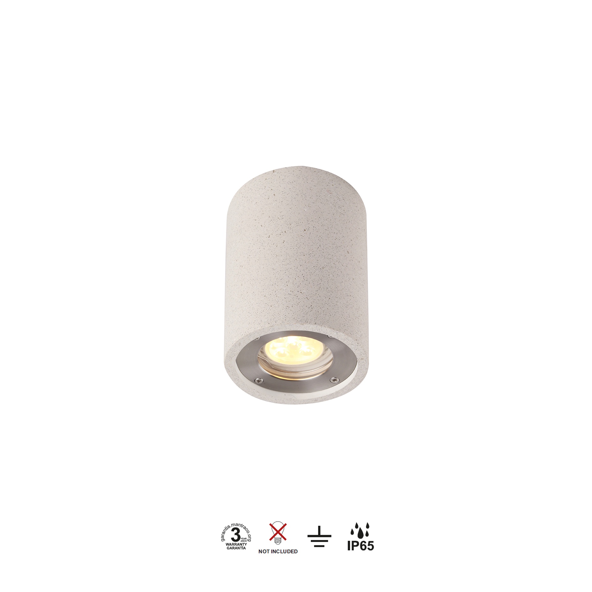 LEVI * PROJECTEUR DE PLAFOND EXTÉRIEUR R BLANC IP65 1L*GU10