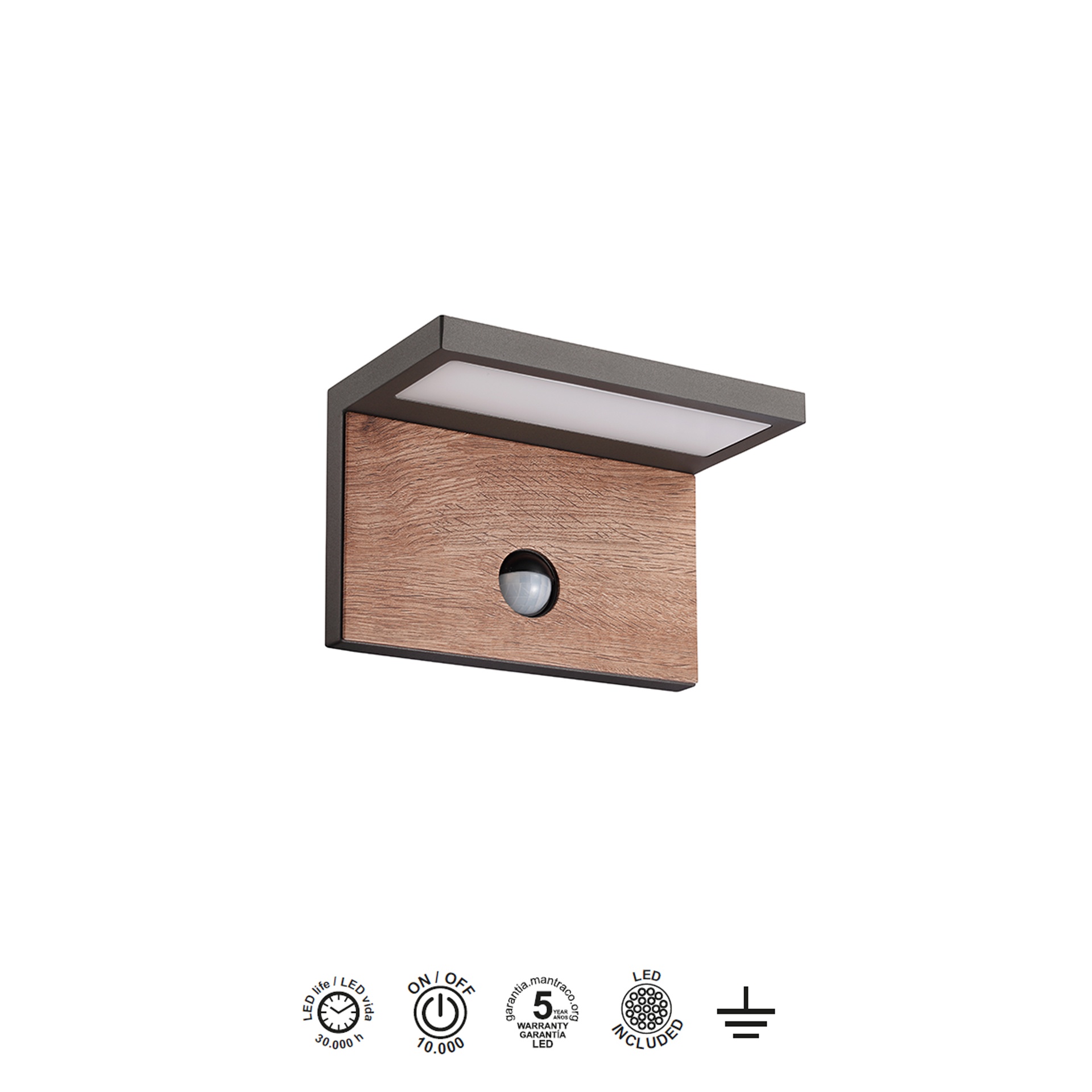 ***OFER/DES*** RUKA * APPLIQUE LED 15W CON SENSORE MOVIMENTO
