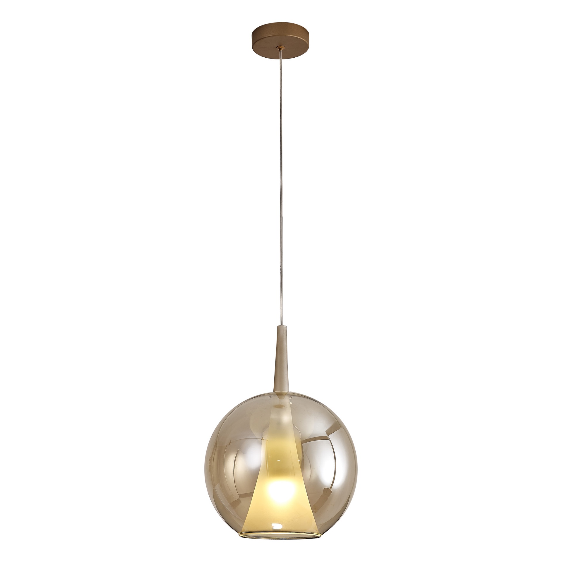 ELSA * PENDANT 1L BOLA - E27 - BRONCE