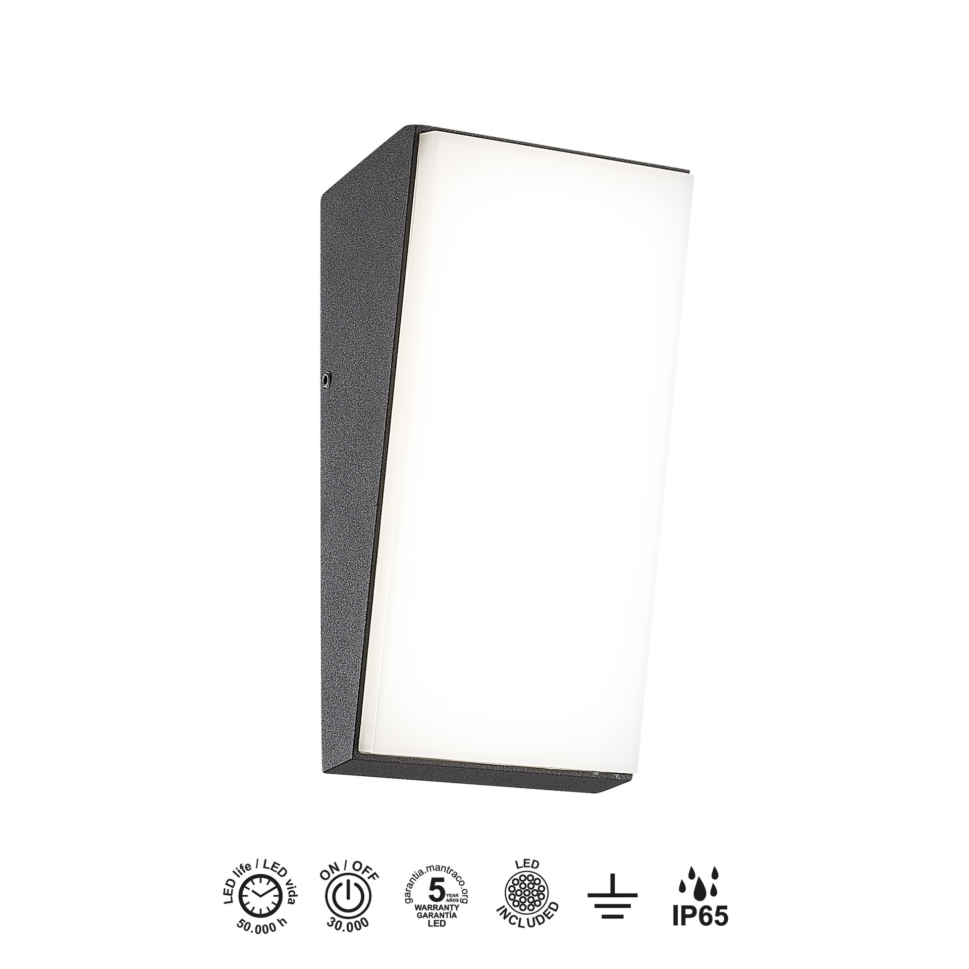 Solden · Luminarias de pared · Gris Oscuro