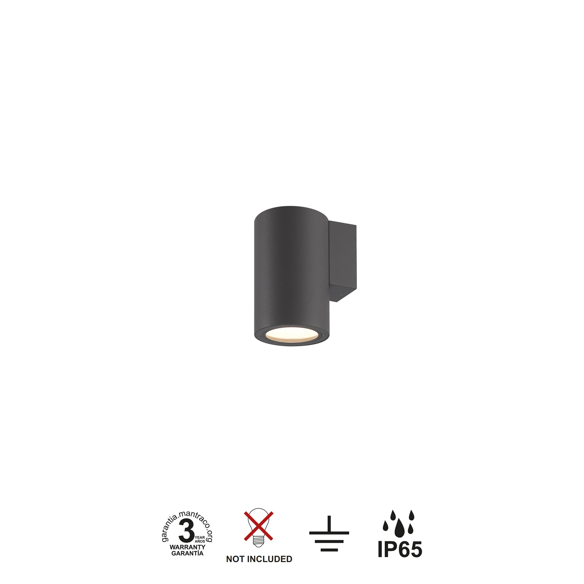 VOLCANO * APPLIQUE ESTERNO IP65  1L*E27