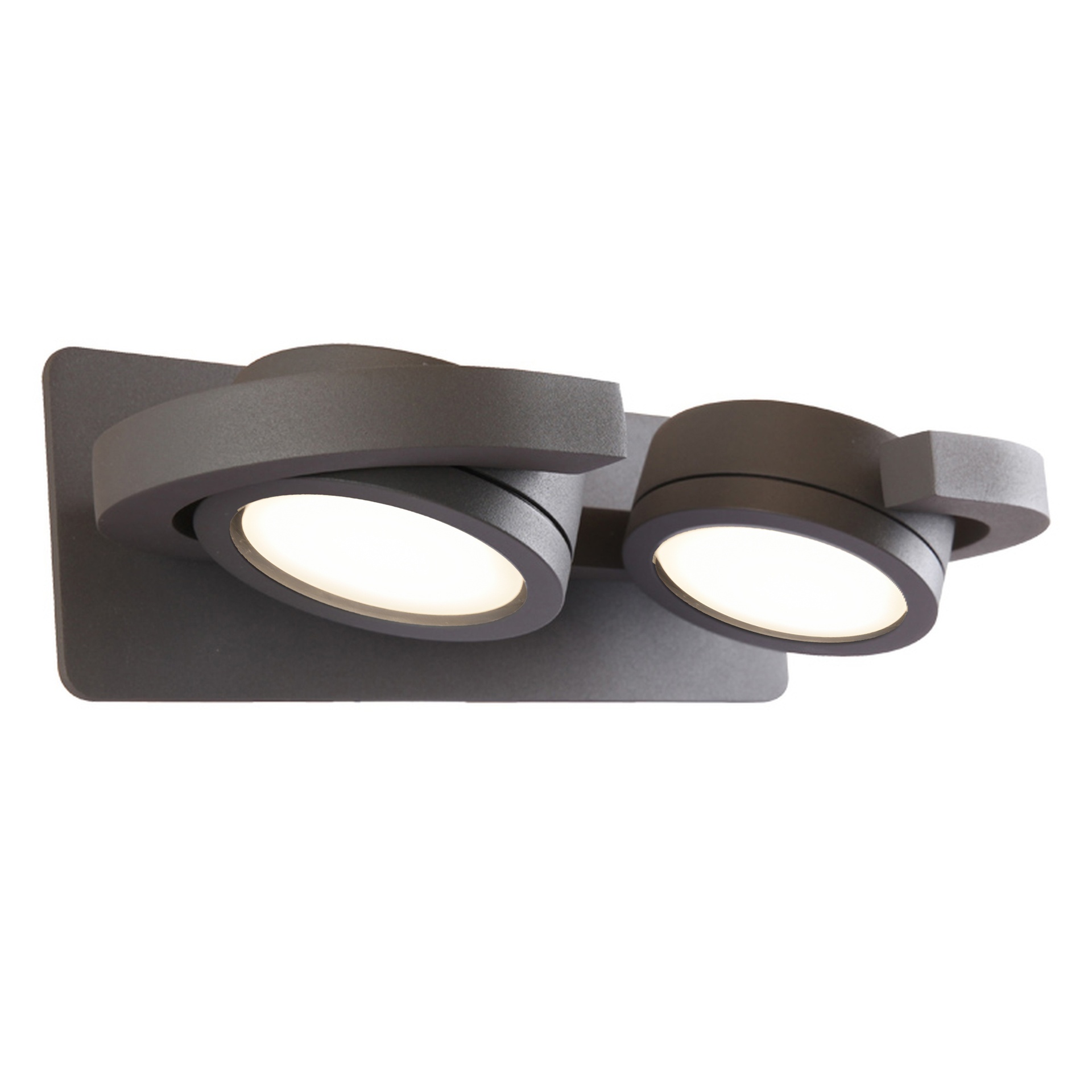 IGUAZU * WALL LAMP GX53 - 2L  DARK GREY