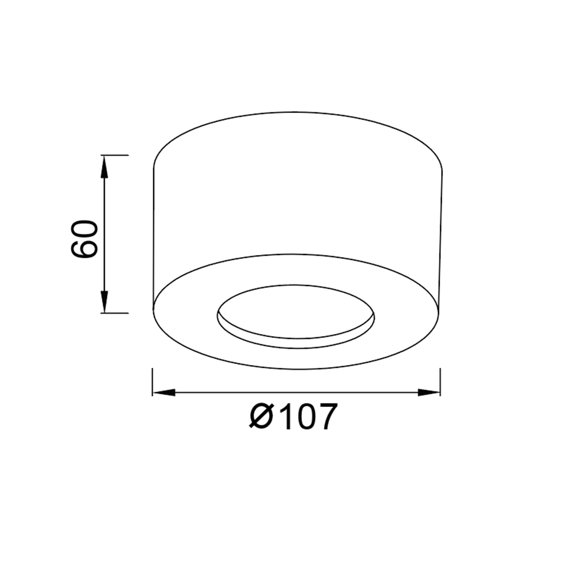 CABRERA * PLAFONIERA LED 6W 3000K BIANCO