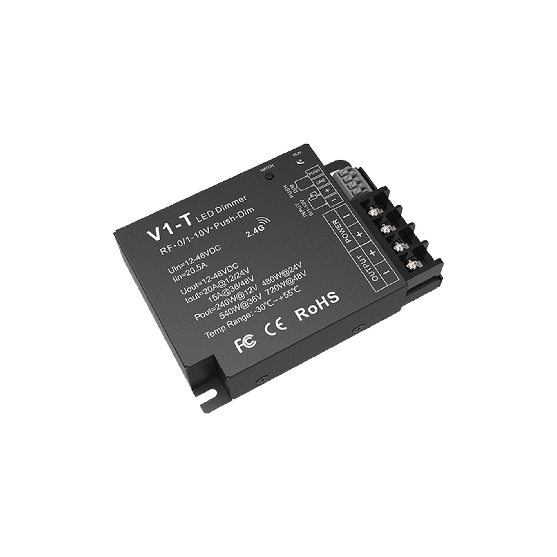 CONTROLLER V1-T      0/1-10V + PULSADOR + RF