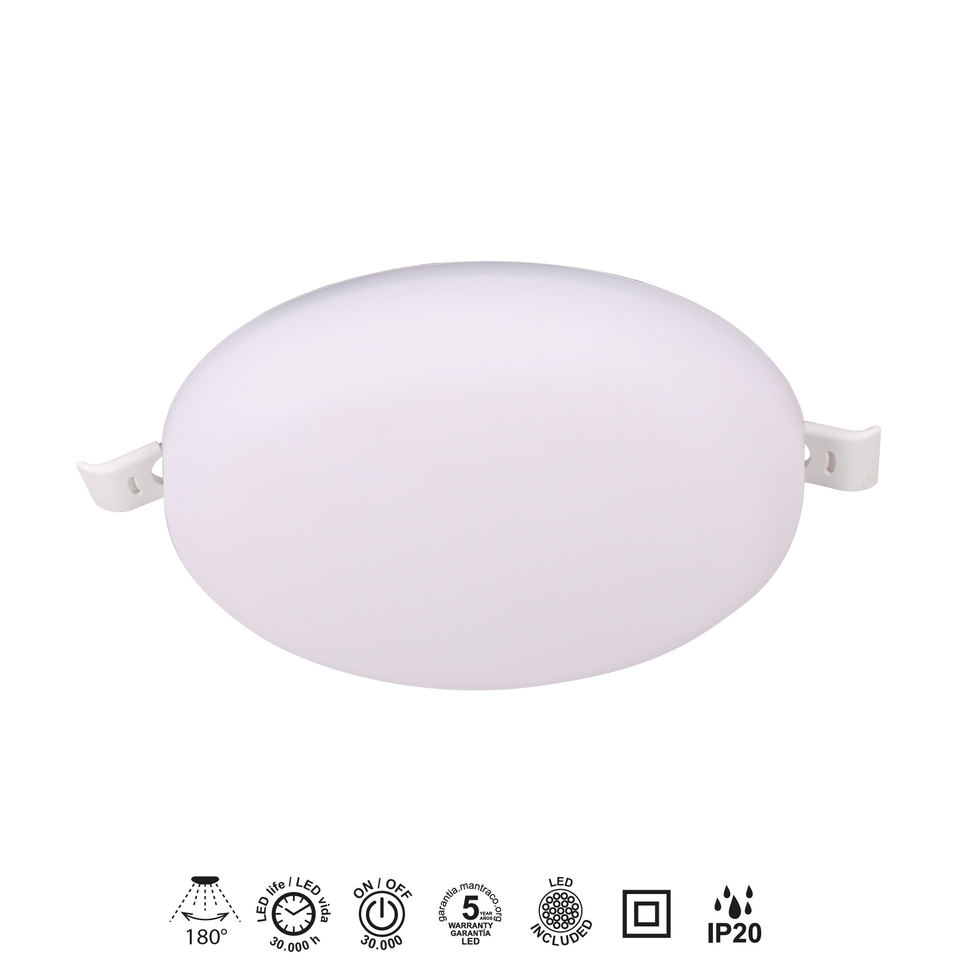 ALGARVE * LED DOWNLIGHT (ROUND)  - 15W - 3000K