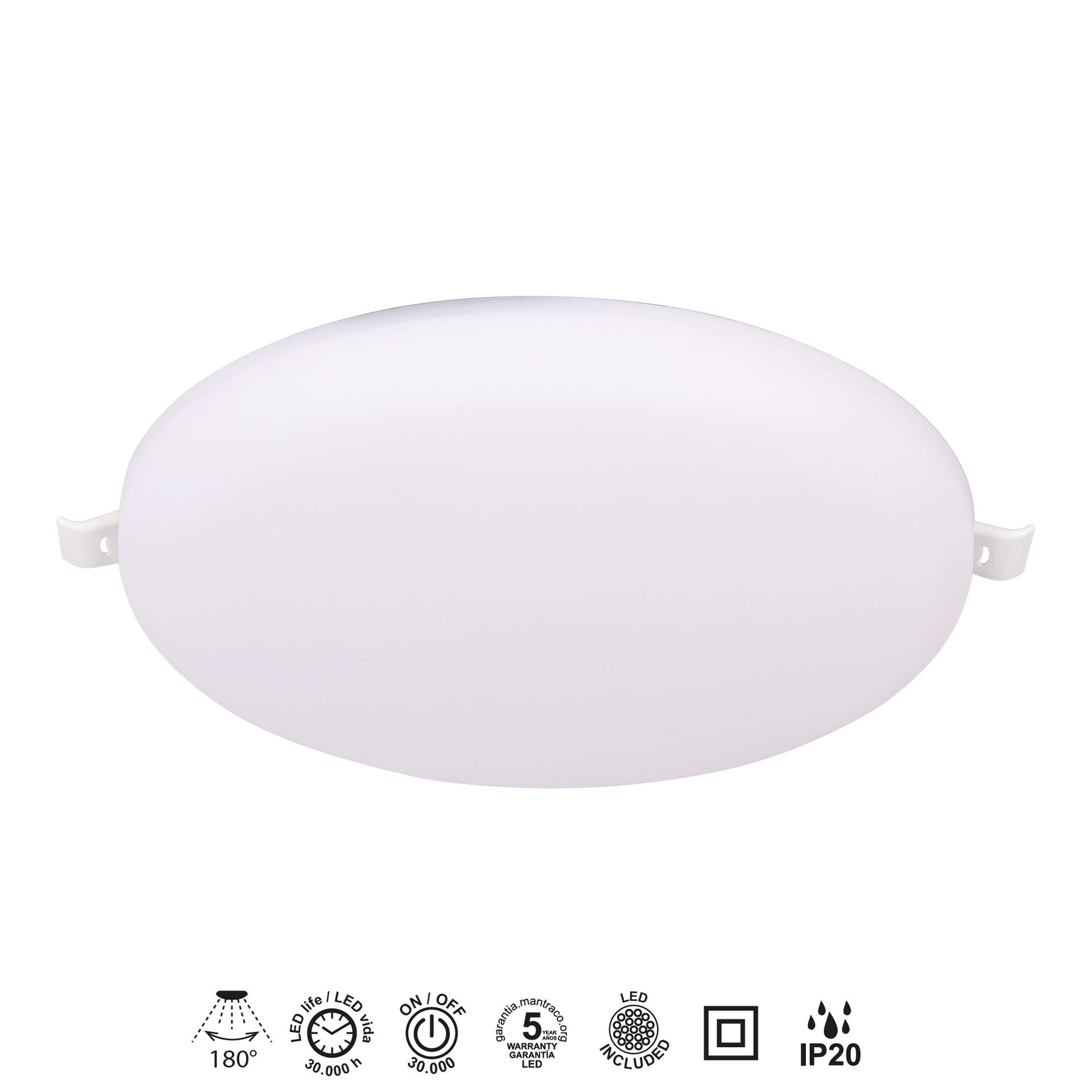 ALGARVE * LED DOWNLIGHT (ROUND)  - 22W - 4000K