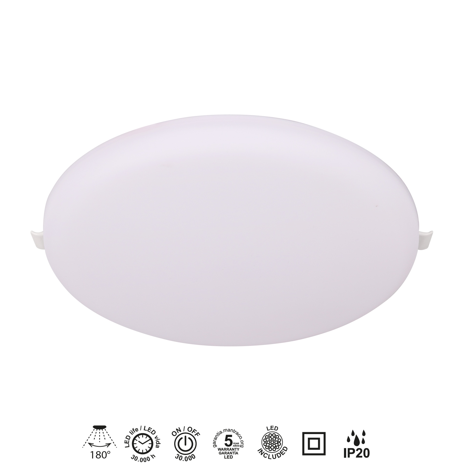 ALGARVE * DOWNLIGHT LED RottoNDO - 32W - 4000K