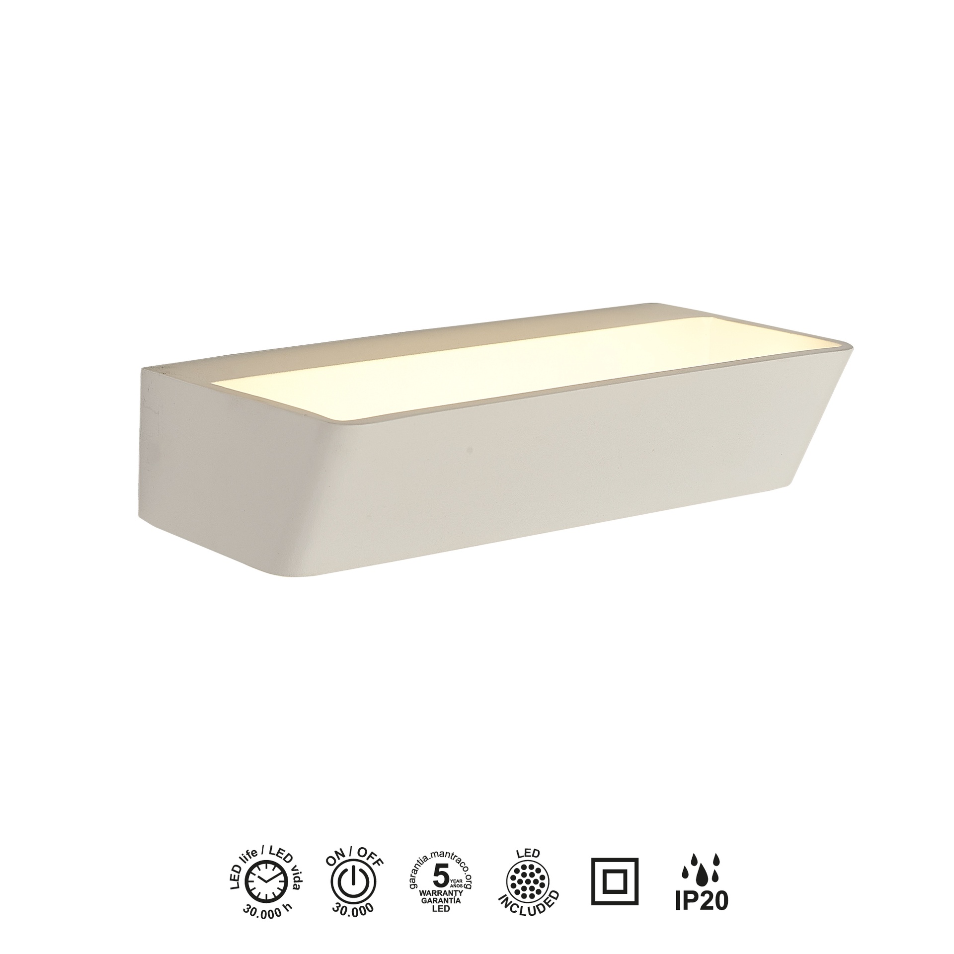 ALTEA * APPLIQUE LED BIANCO 21W - 3000K