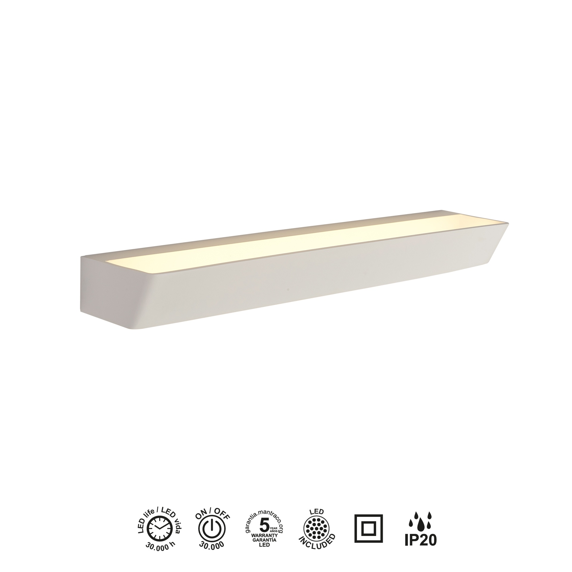 ALTEA * APPLIQUE LED BIANCO 40W - 4000K