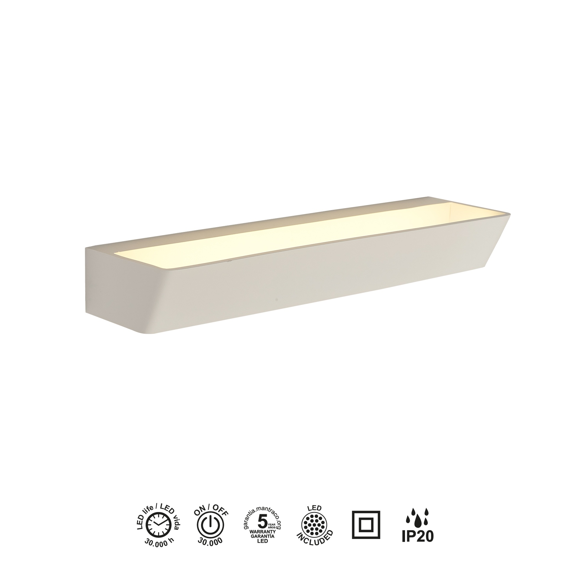 ALTEA * APPLIQUE LED BIANCO 30W - 4000K