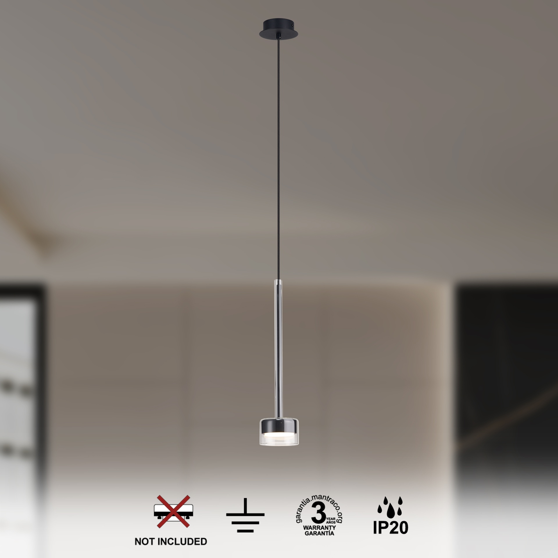 TONIC * PENDANT 1L - GX53 - TRANSPARENT