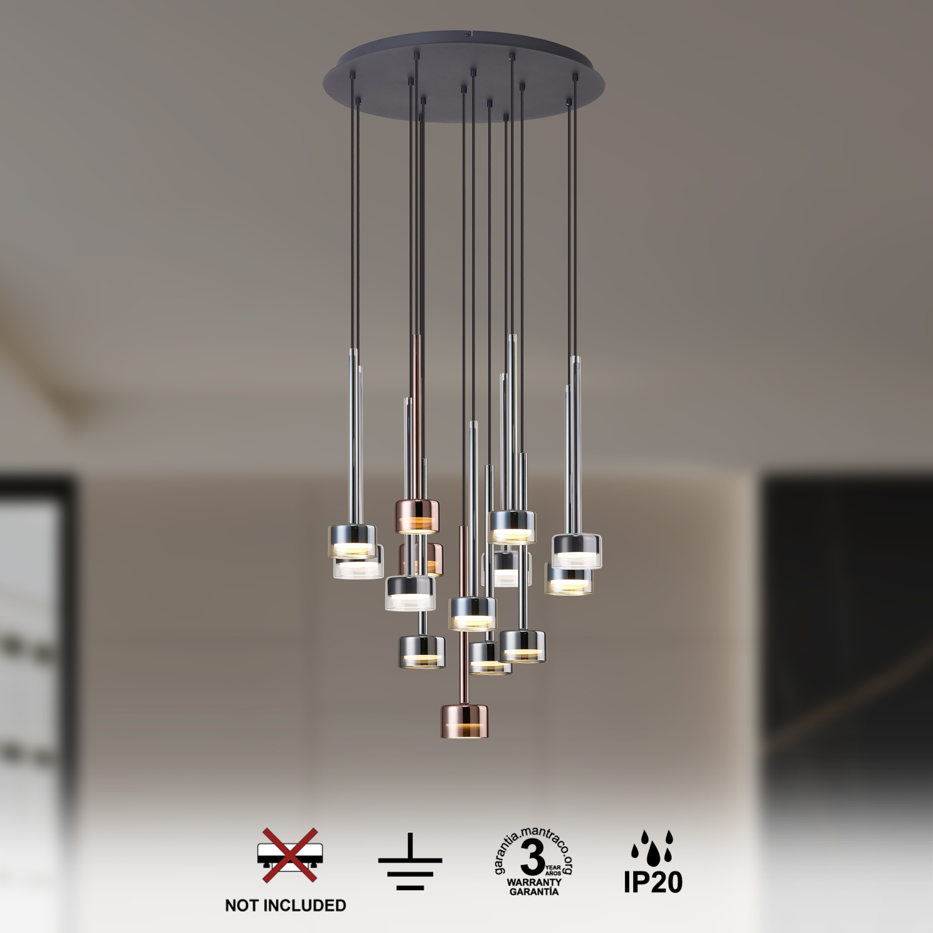 Tonic · Luminaires de plafond · Multicolore